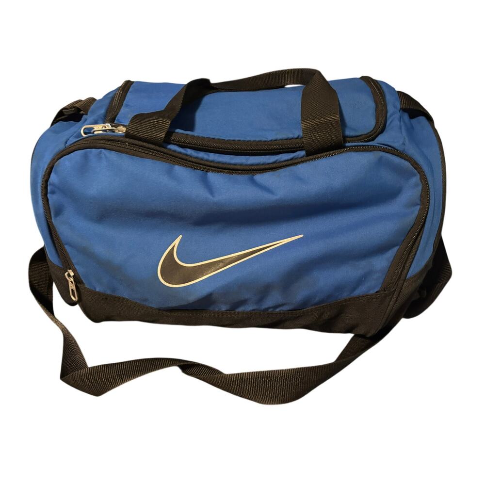Nike Blue & Black Small Duffle Bag Training Sports Bag